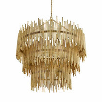 Althely Brass 12 Lights  3- Tier Chandelier