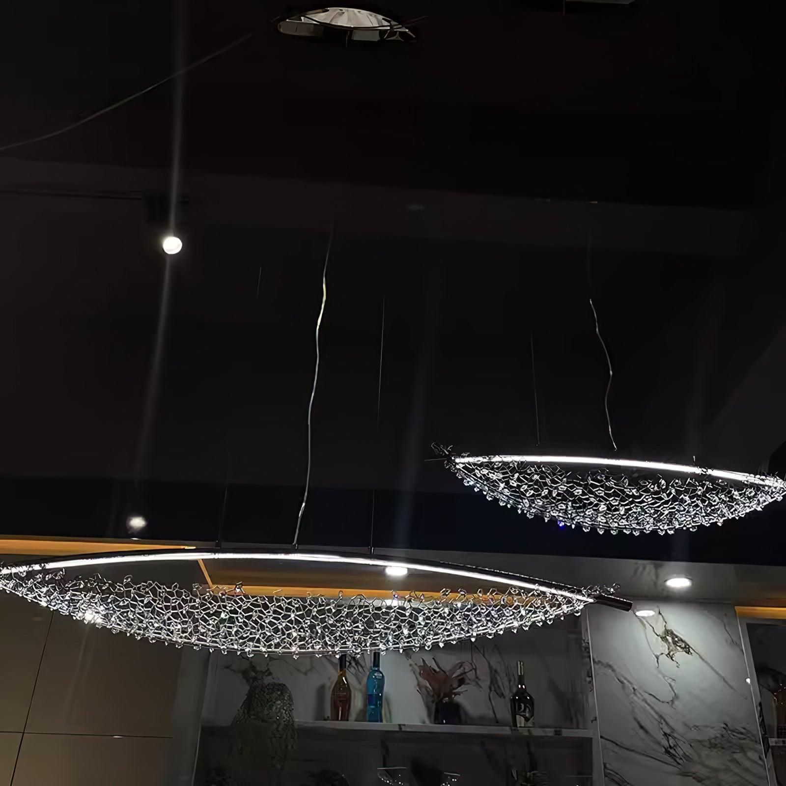 Industrial Net Style Two-Bulb Pendant - CasaraHouse