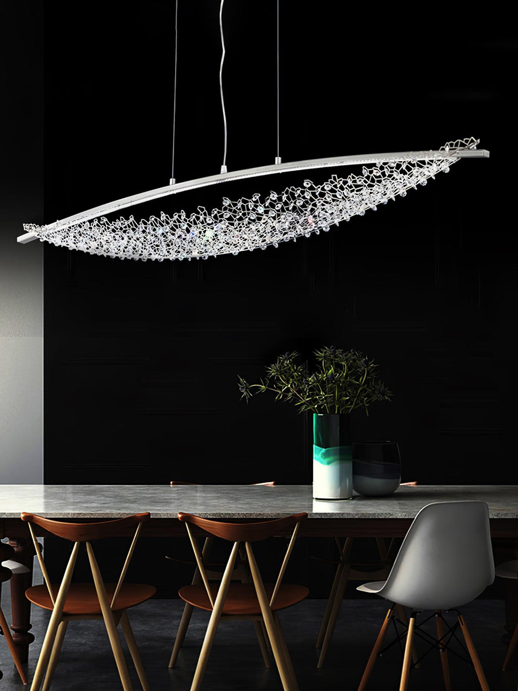 Industrial Net Style Two-Bulb Pendant - CasaraHouse