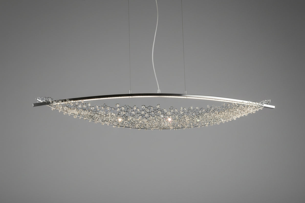 Industrial Net Style Two-Bulb Pendant - CasaraHouse