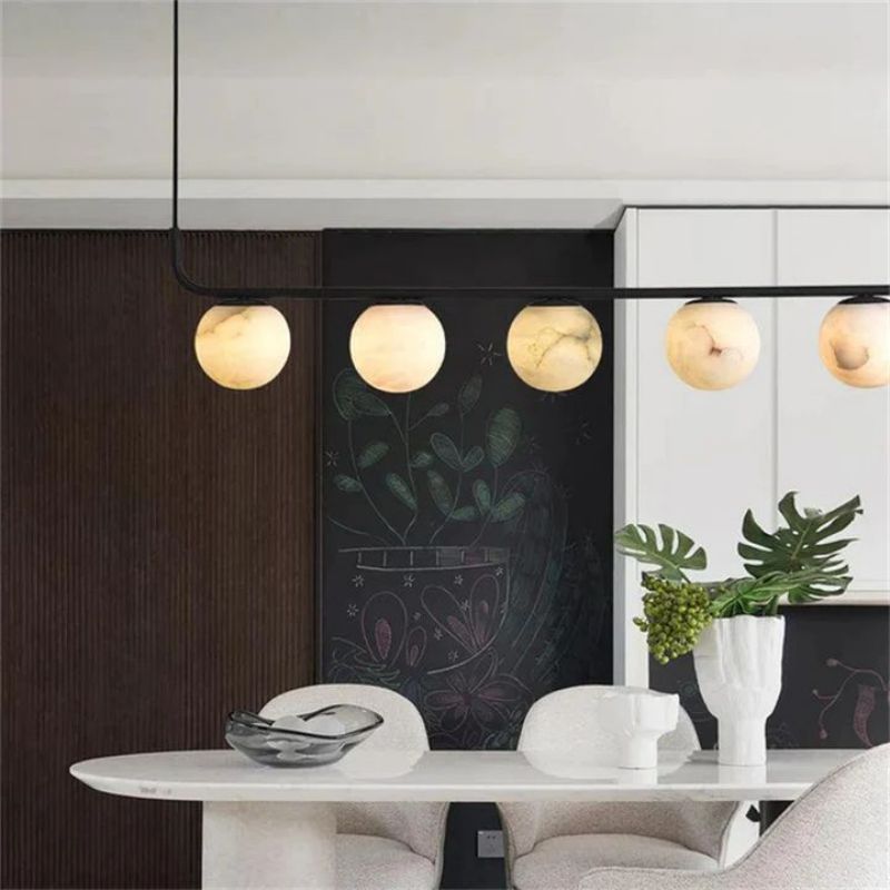 Amaris Alabaster Linear Chandelier