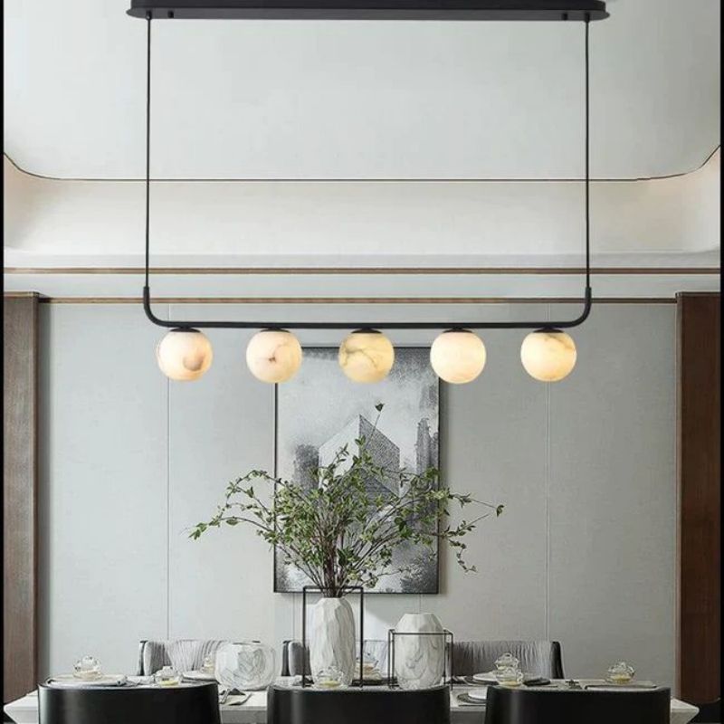 Amaris Alabaster Linear Chandelier