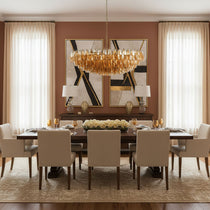 Premium Amber Sorrento Chandelier - CasaraHouse