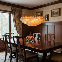 Premium Amber Sorrento Chandelier - CasaraHouse
