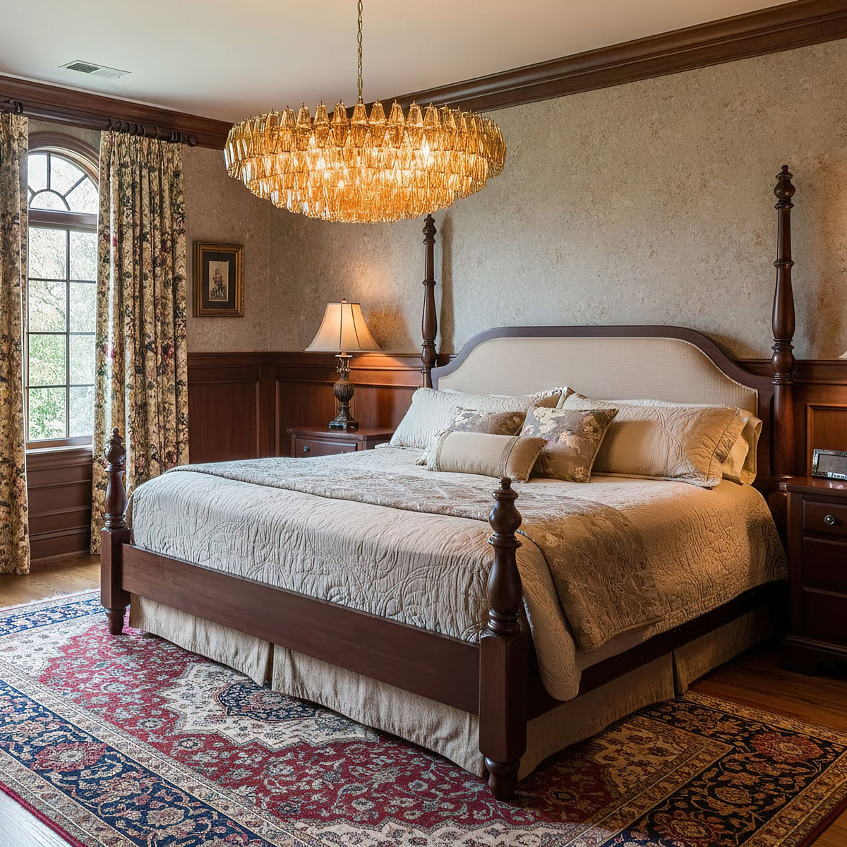 Premium Amber Sorrento Chandelier - CasaraHouse
