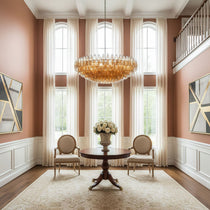 Premium Amber Sorrento Chandelier - CasaraHouse