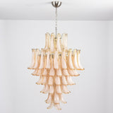 Designer Amber Cloud Murano Glass Petals Chandelier - CasaraHouse
