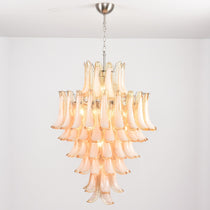 Designer Amber Cloud Murano Glass Petals Chandelier - CasaraHouse