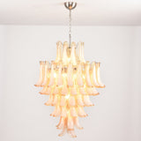 Designer Amber Cloud Murano Glass Petals Chandelier - CasaraHouse