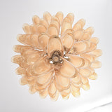 Designer Amber Cloud Murano Glass Petals Chandelier - CasaraHouse
