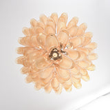 Designer Amber Cloud Murano Glass Petals Chandelier - CasaraHouse