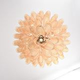 Designer Amber Cloud Murano Glass Petals Chandelier - CasaraHouse
