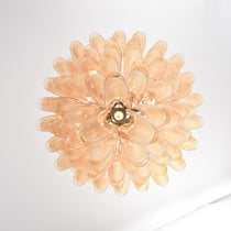 Designer Amber Cloud Murano Glass Petals Chandelier - CasaraHouse