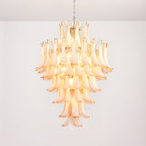 Designer Amber Cloud Murano Glass Petals Chandelier - CasaraHouse