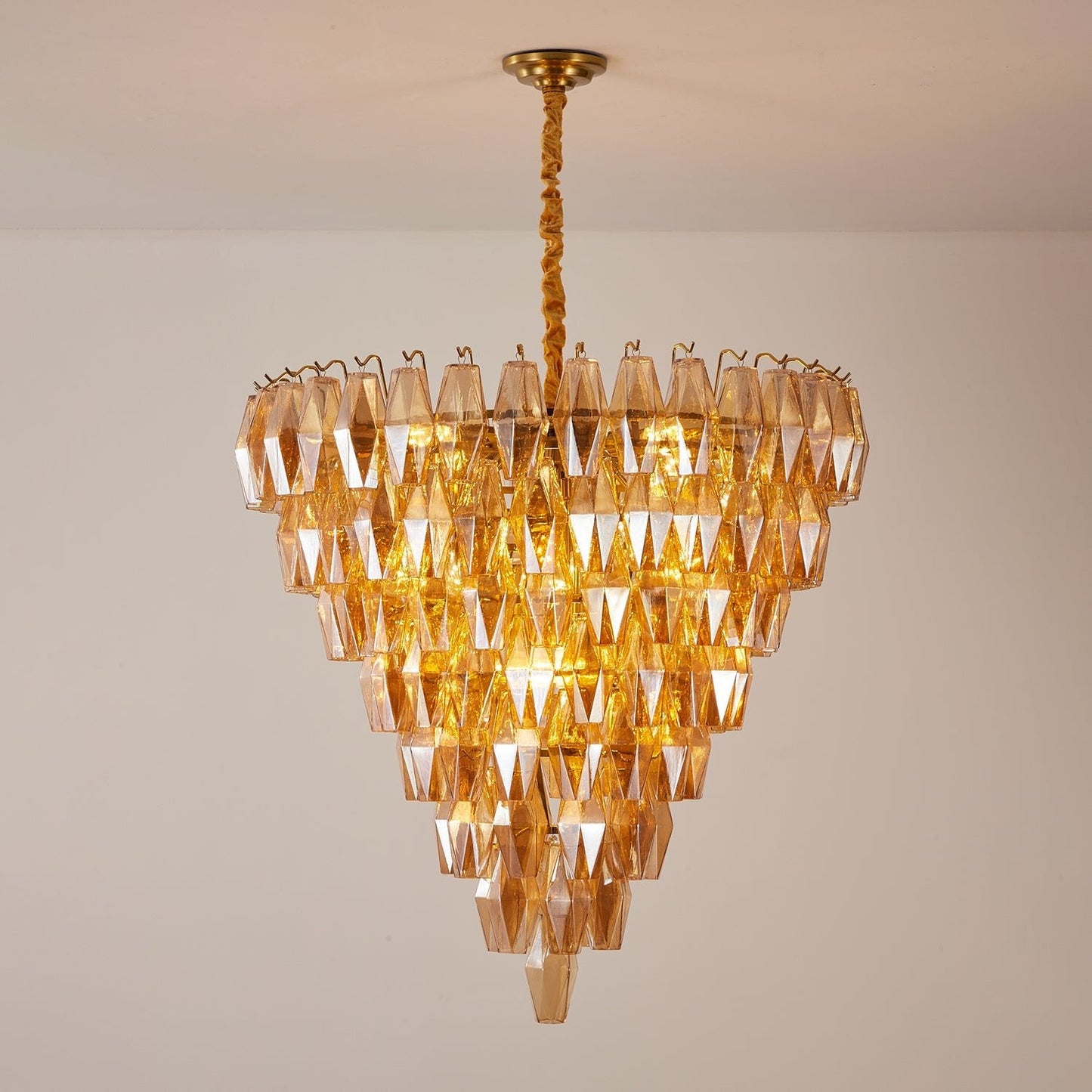 Luxury Amber Empire Chandelier - CasaraHouse