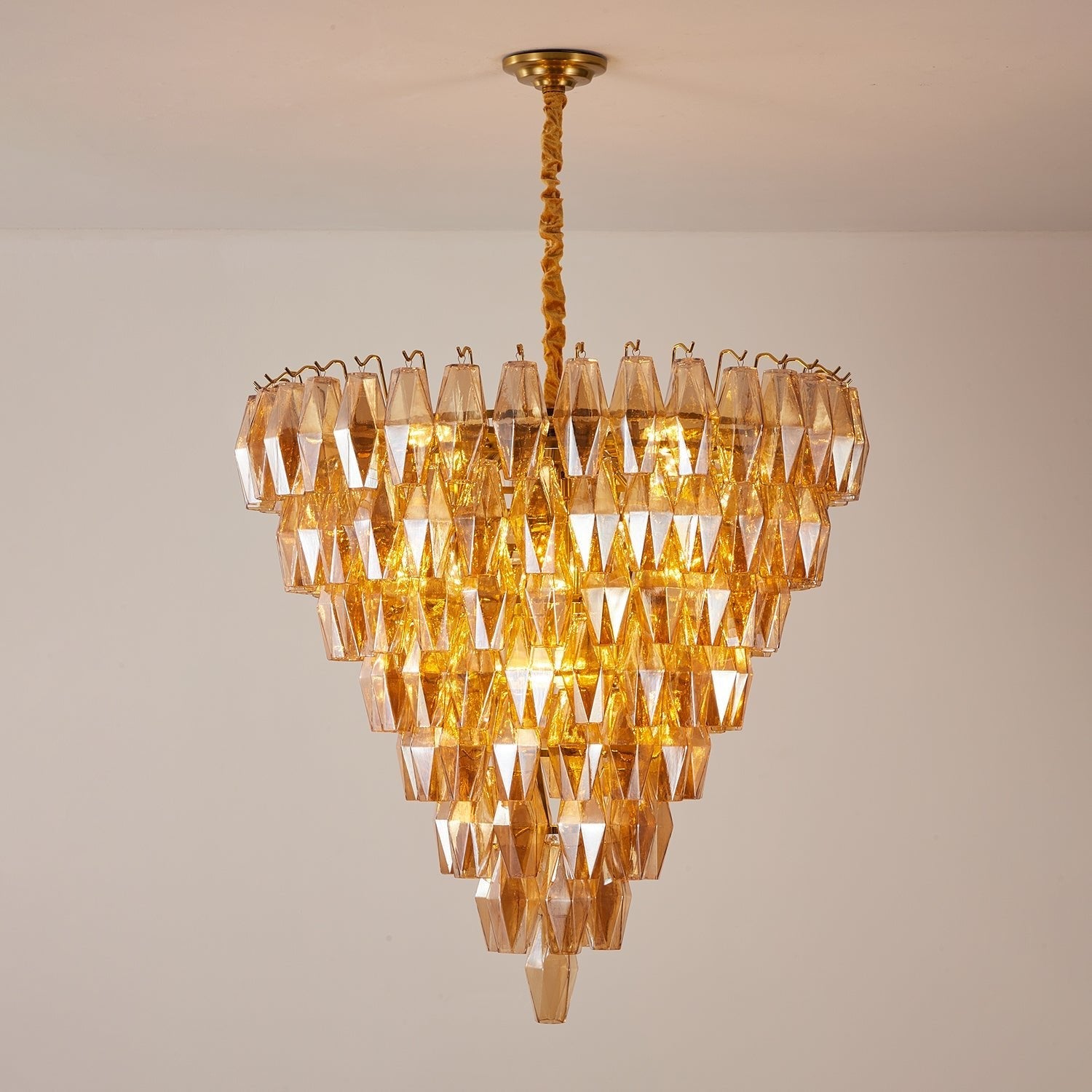 Luxury Amber Empire Chandelier - CasaraHouse