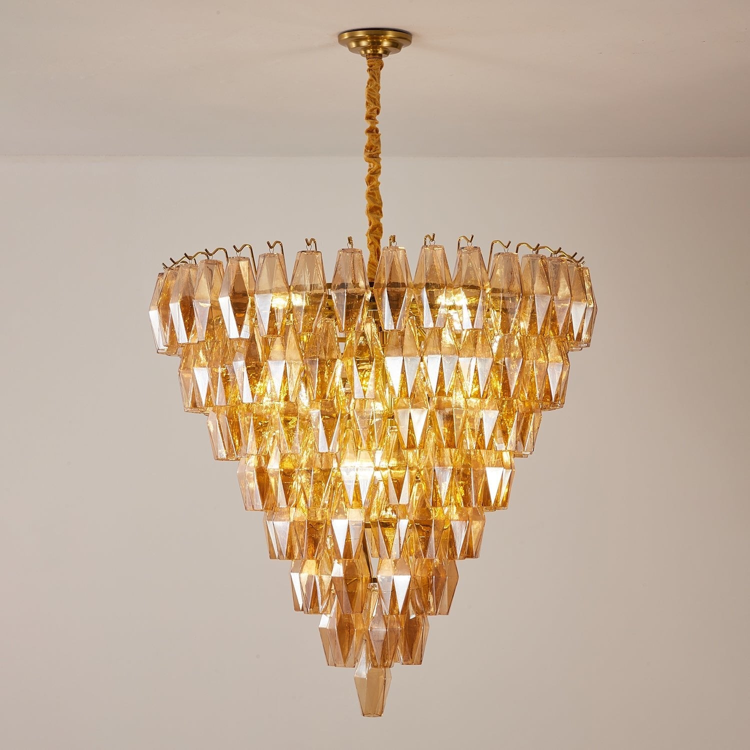 Luxury Amber Empire Chandelier - CasaraHouse