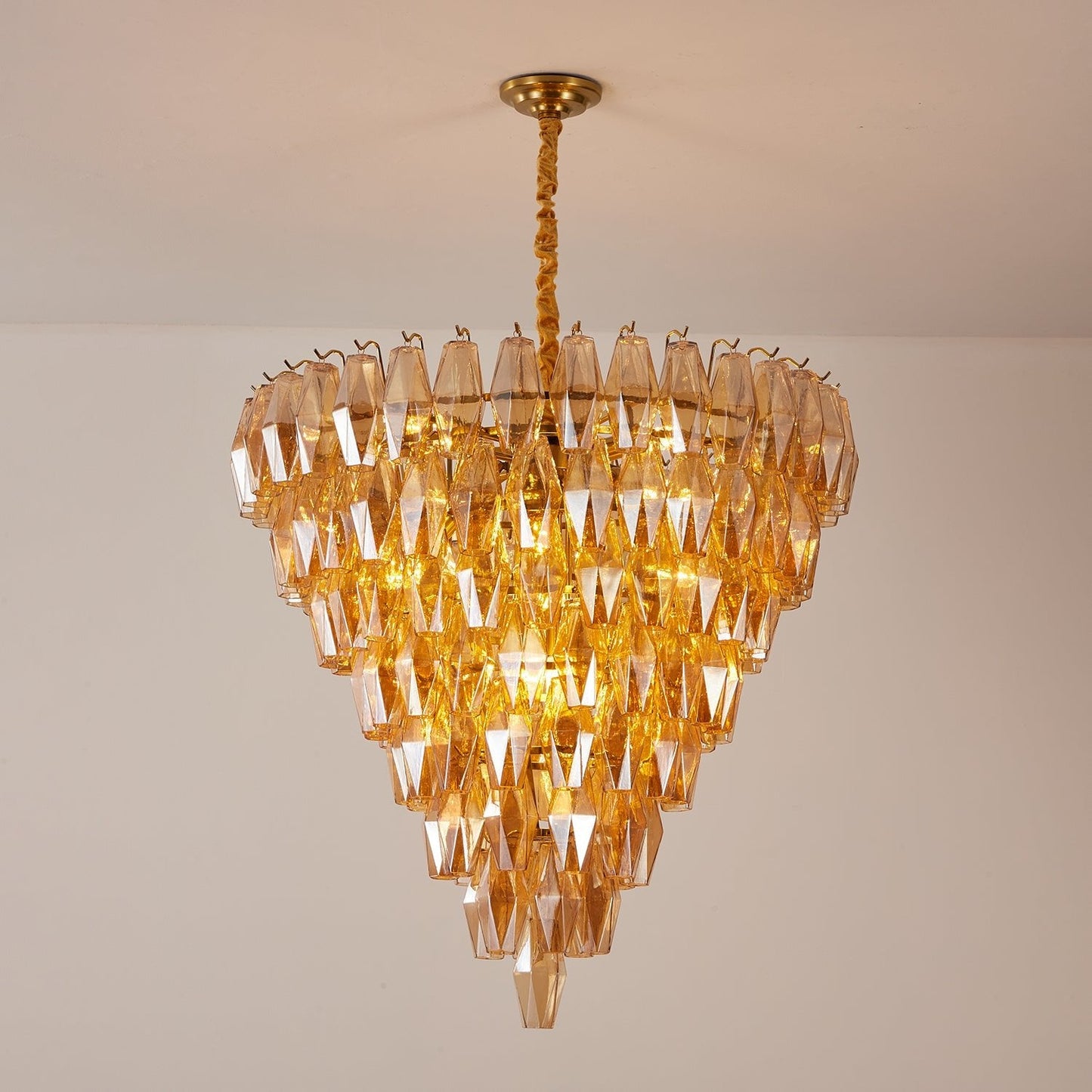 Luxury Amber Empire Chandelier - CasaraHouse
