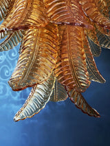 Luxury Amber Leaf Cascade Chandelier - CasaraHouse