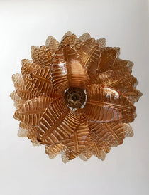 Luxury Amber Leaf Cascade Chandelier - CasaraHouse