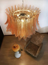 Luxury Amber Leaf Cascade Chandelier - CasaraHouse