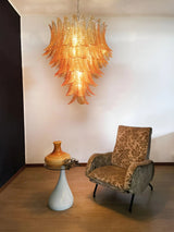 Luxury Amber Leaf Cascade Chandelier - CasaraHouse