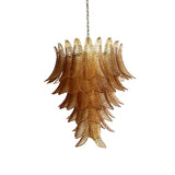 Luxury Amber Leaf Cascade Chandelier - CasaraHouse