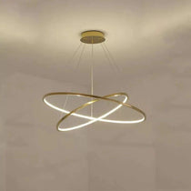 Amina Quartz Golden Rings Chandelier