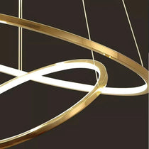 Amina Quartz Golden Rings Chandelier