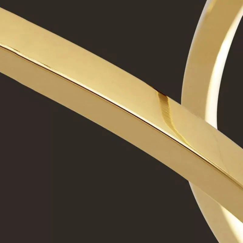 Amina Quartz Golden Rings Chandelier