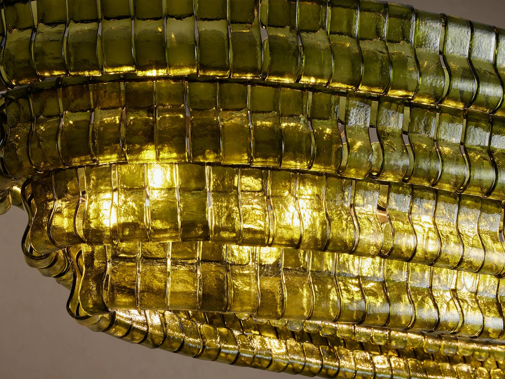 Luxury Amor Ghiaccio Glass Oval Chandelier 54"W/65"W - CasaraHouse