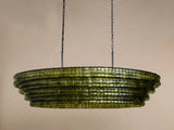 Luxury Amor Ghiaccio Glass Oval Chandelier 54"W/65"W - CasaraHouse