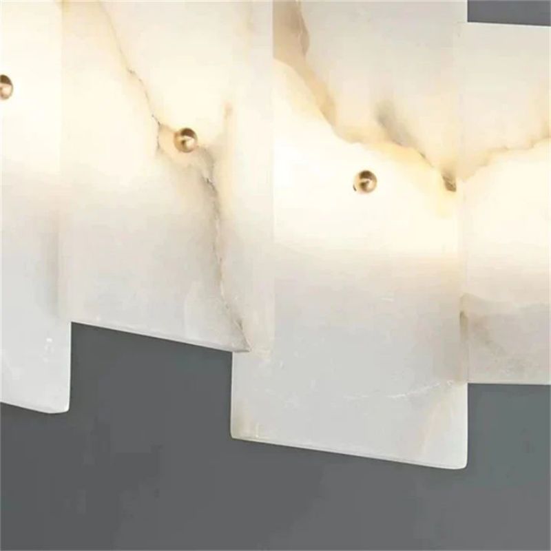 Anita Alabaster Round & Oval Chandelier