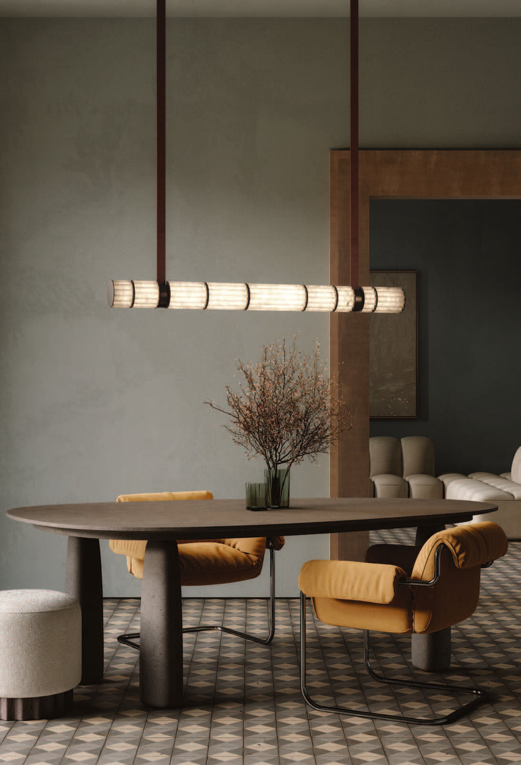 Apadana Alabaster Chandelier 51''