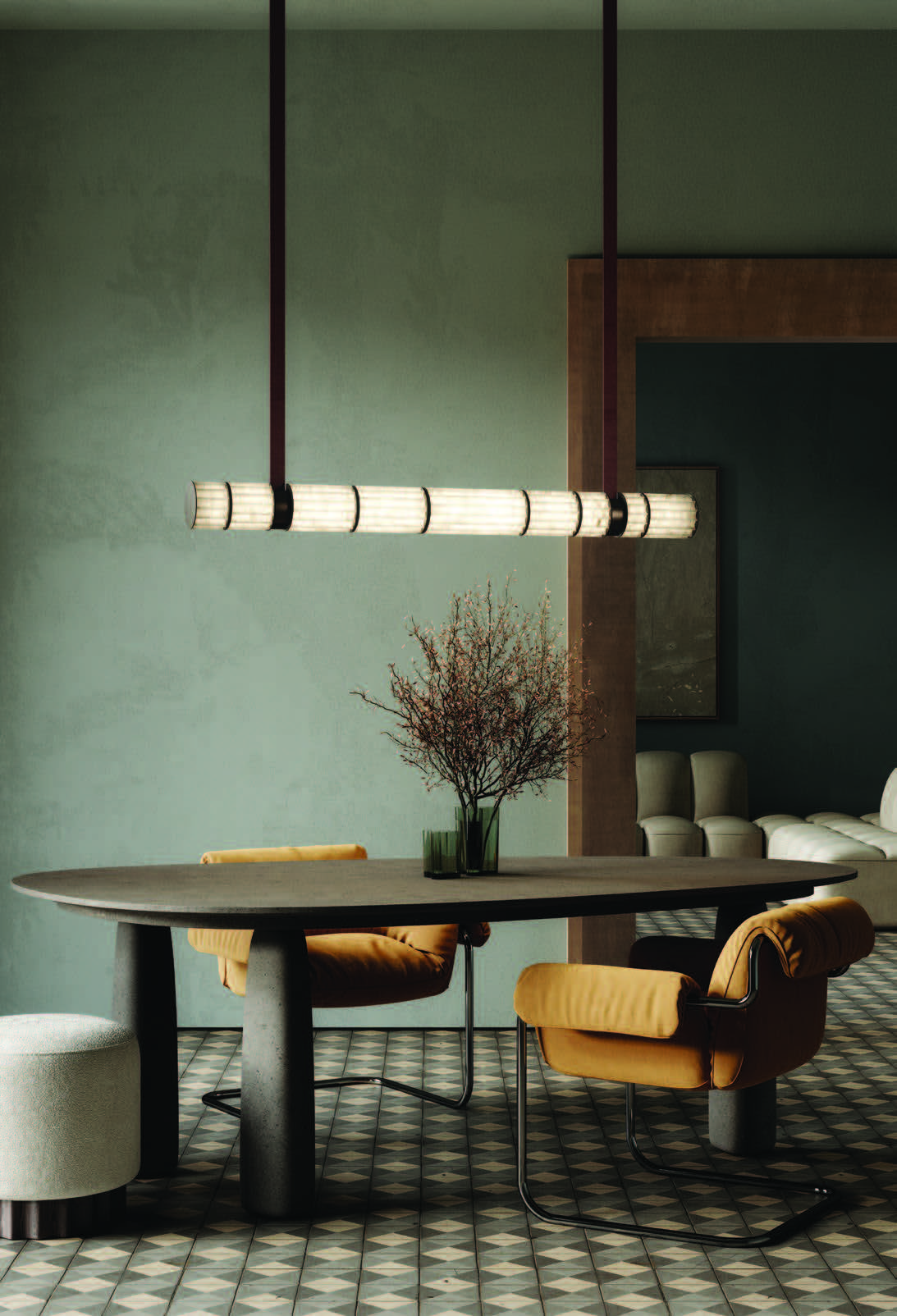 Apadana Alabaster Chandelier 51''