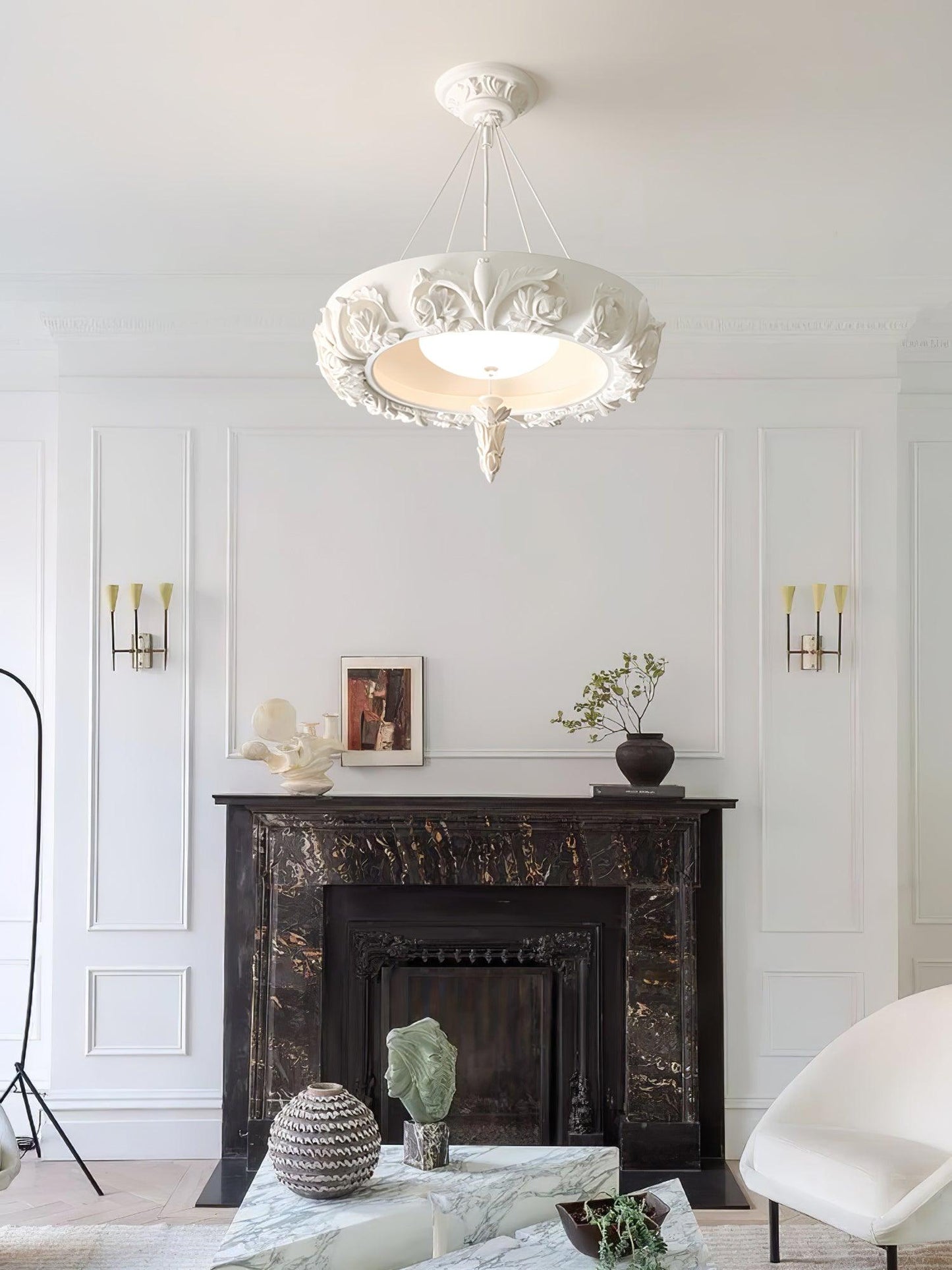 Premium Artistic Carved Chandelier - CasaraHouse