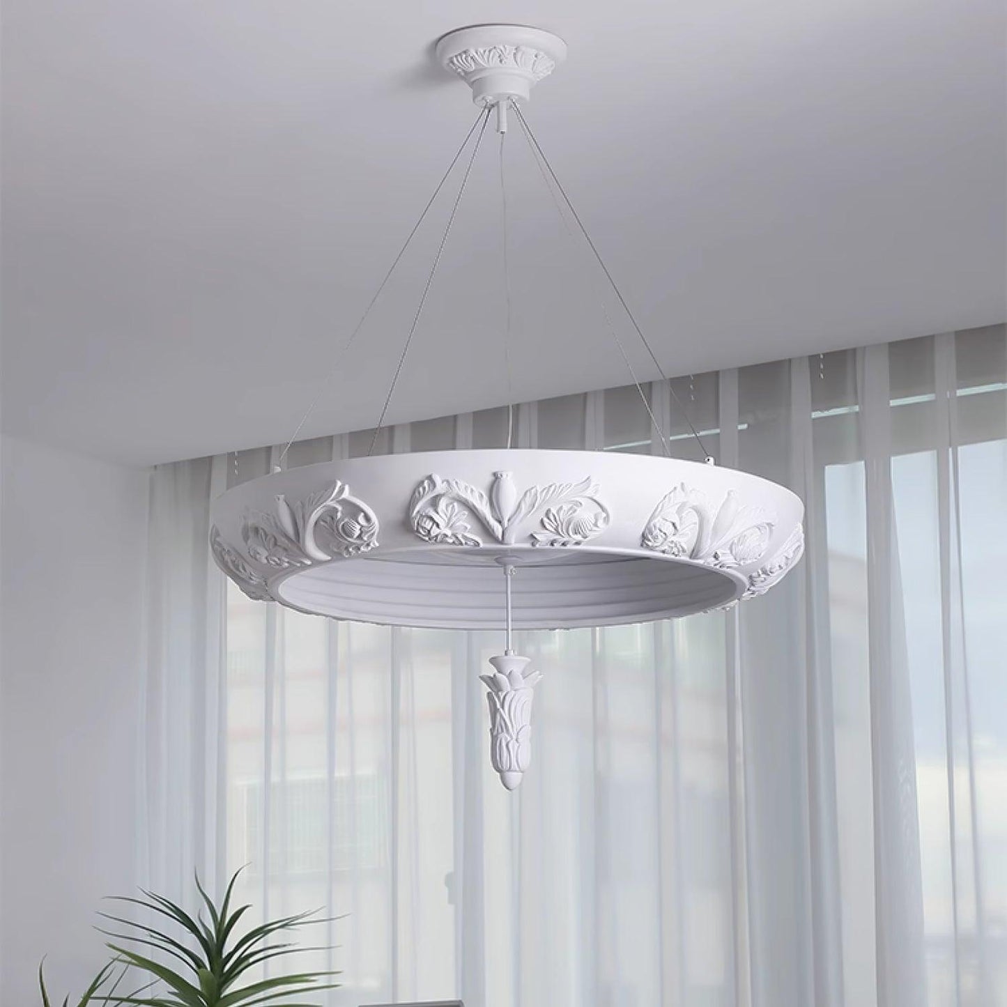 Premium Artistic Carved Chandelier - CasaraHouse