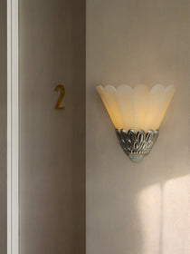 Artoria Petal Alabaster Wall Sconce