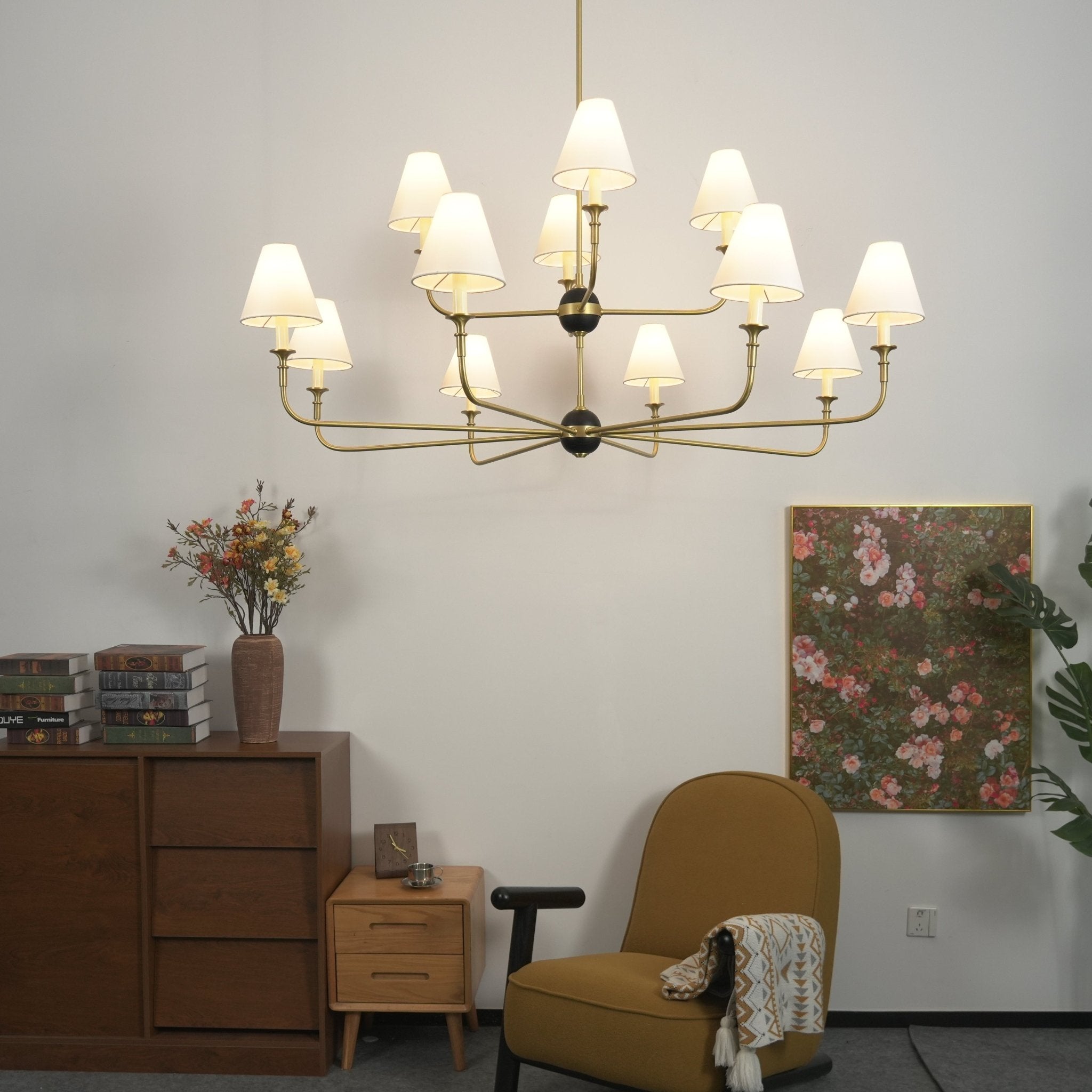 Designer Astris Brass Chandelier - CasaraHouse