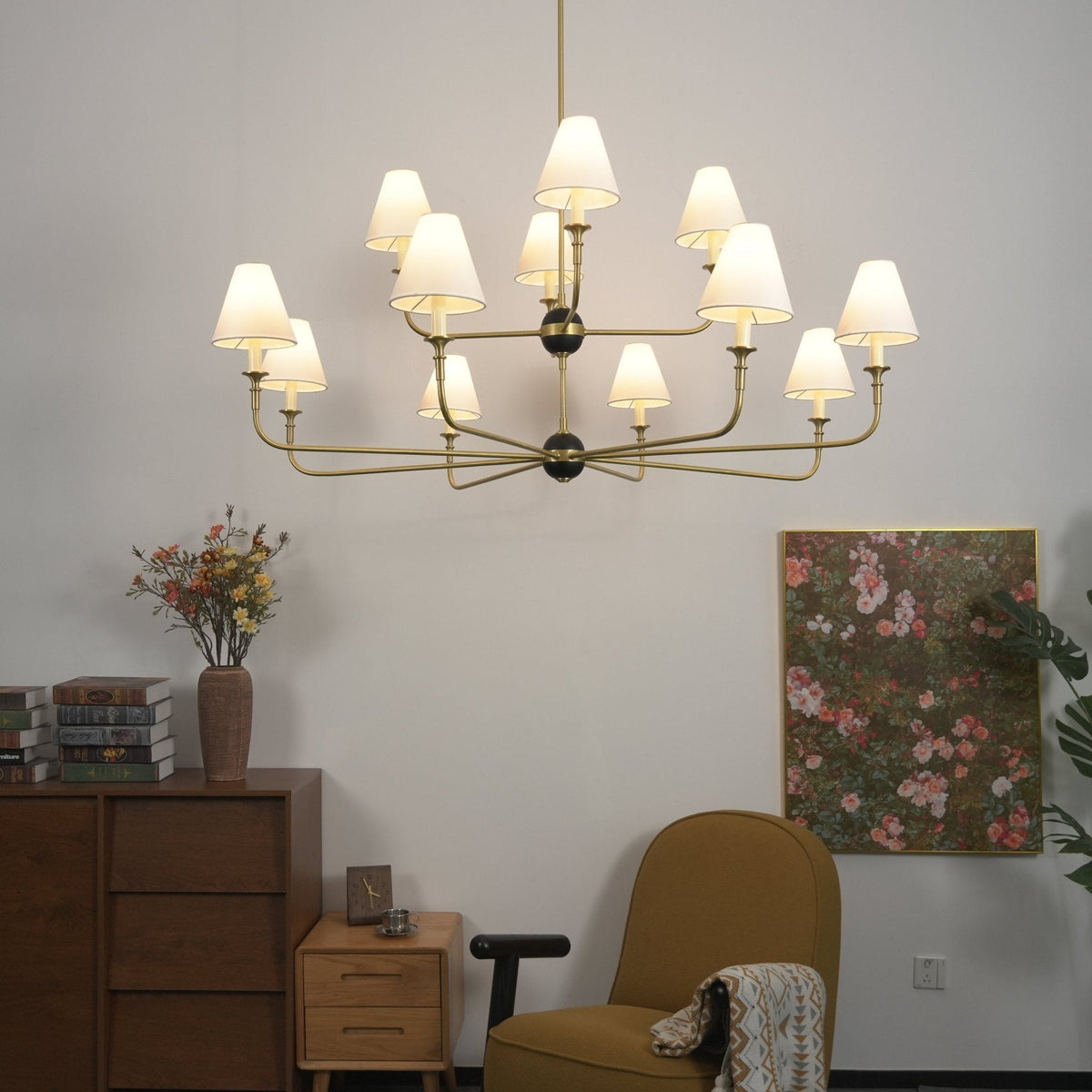 Designer Astris Brass Chandelier - CasaraHouse