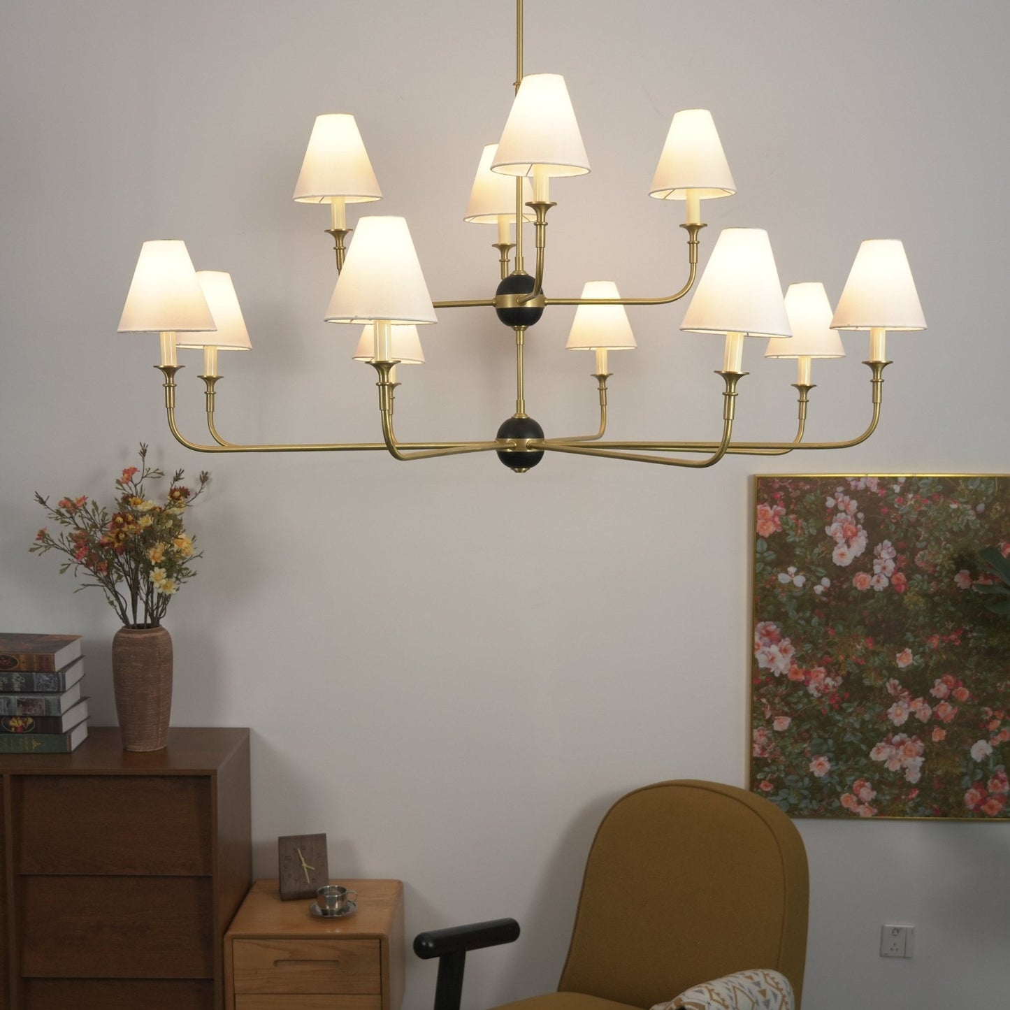 Designer Astris Brass Chandelier - CasaraHouse