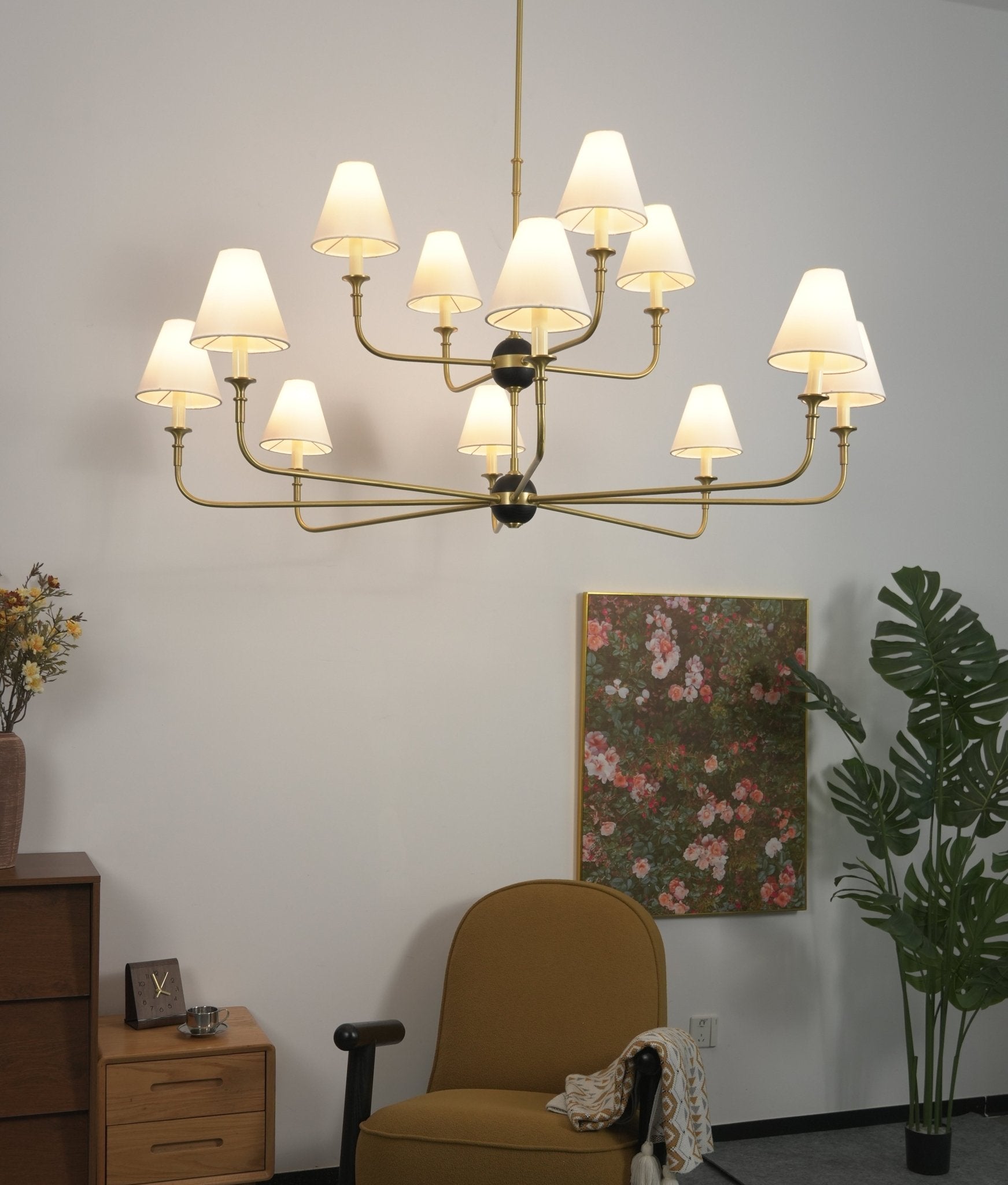 Designer Astris Brass Chandelier - CasaraHouse