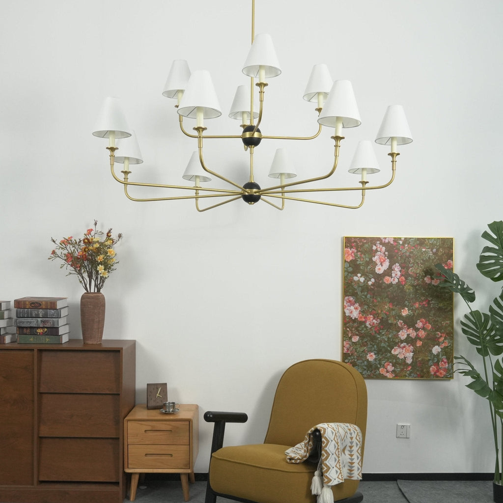 Designer Astris Brass Chandelier - CasaraHouse