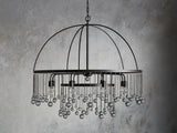 Contemporary Aubrey Crystal Ball Round Chandelier 5 Light / 8 Light - CasaraHouse