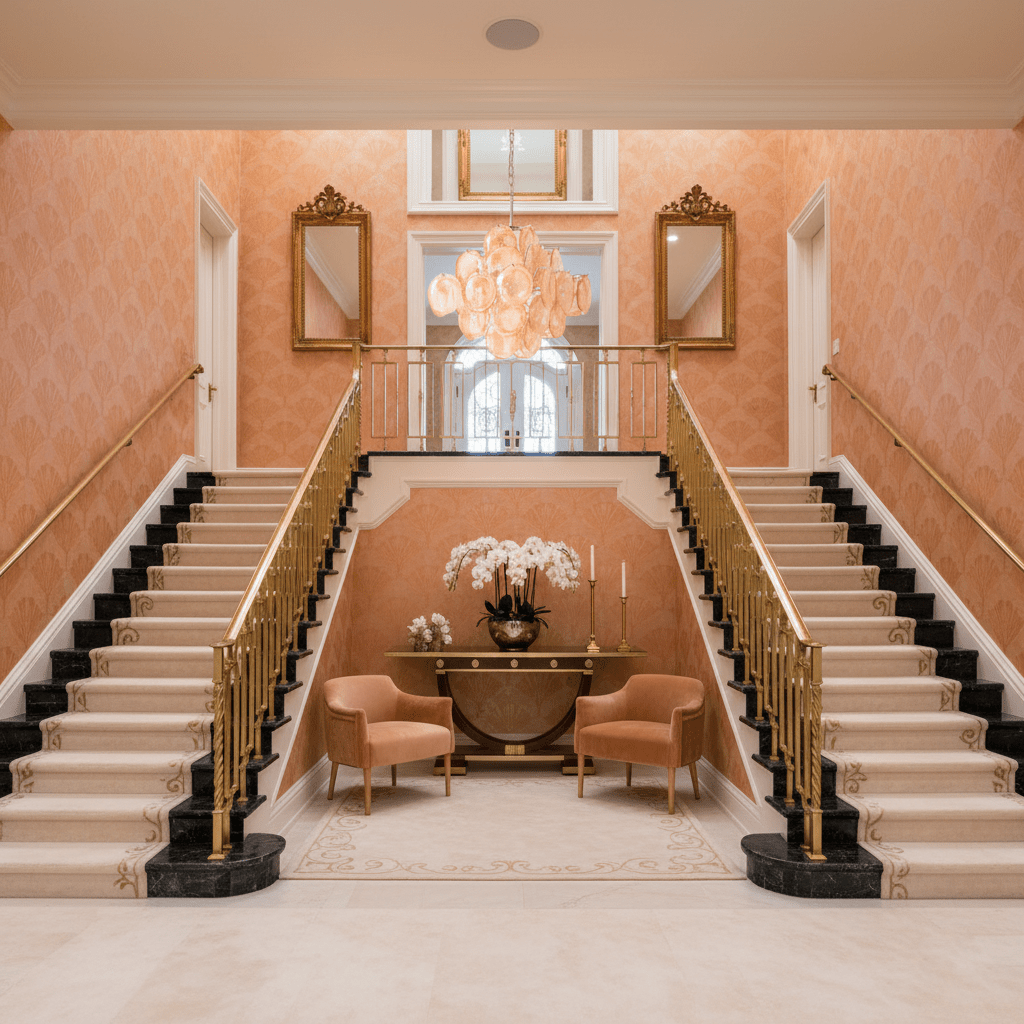 Aurelia Apricot Murano Glass Chandelier