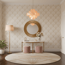 Aurelia Apricot Murano Glass Chandelier
