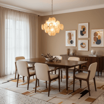 Aurelia Apricot Murano Glass Chandelier