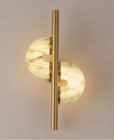 Aurelia Dual Disc Alabaster Sconce