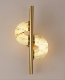 Aurelia Dual Disc Alabaster Sconce