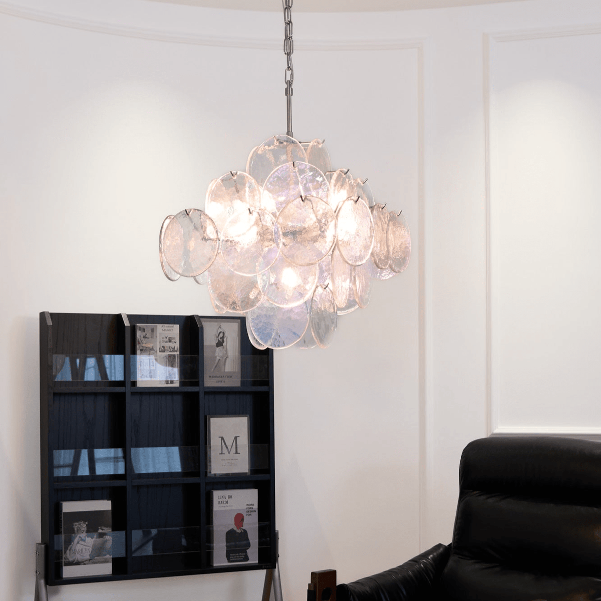 Aurelia Iridescent Murano Glass Chandelier